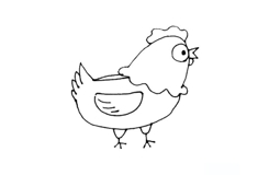 母鸡画法简单又漂亮 来学母鸡简笔画