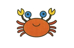 螃蟹如何画才好看 一步一步教你螃蟹简笔画画法