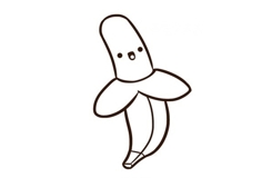 卡通香蕉如何画才好看 来看卡通香蕉简笔画画法