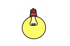 电灯泡如何画才好看 电灯泡简笔画画法