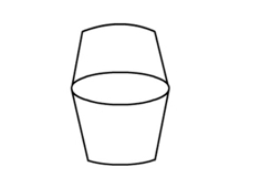 怎么画水桶 水桶简笔画步骤