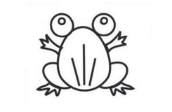 幼儿画小青蛙简单画法 来学小青蛙简笔画