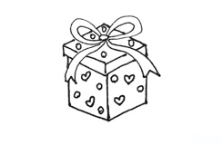 圣诞礼物盒怎么画才好看 圣诞礼物盒简笔画画法