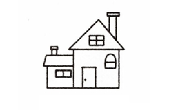 房子画法教程 一起来学房子简笔画