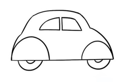 绿色小汽车如何画 来看绿色小汽车简笔画画法