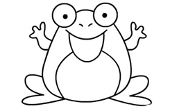 儿童画青蛙简笔画 简单又漂亮