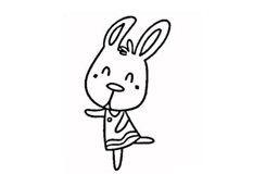 兔子画法教程 一起来学兔子简笔画