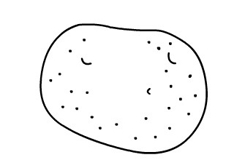 土豆画法简单又漂亮 来学土豆简笔画