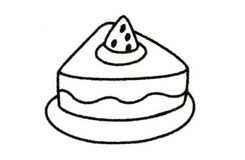 儿童画蛋糕如何画 蛋糕简笔画画法