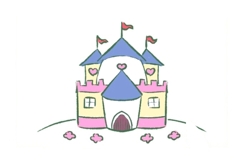 如何画城堡 来学城堡简笔画画法