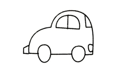 如何画小汽车简单又漂亮 来学小汽车简笔画画法