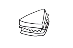 三明治如何画才好看 三明治简笔画画法