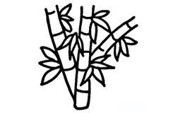 竹子树怎么画最简单 竹子树简笔画画法