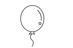 气球怎么画 一步一步教你画气球简笔画