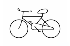自行车怎么画好看又简单 一步一步教你画自行车简笔画