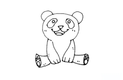 大熊猫怎么画才好看 来学大熊猫简笔画画法