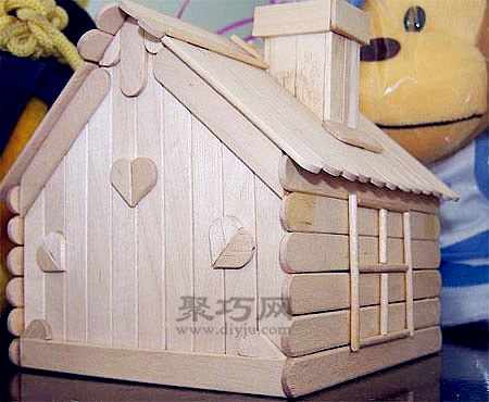 雪糕棍diy小房子 冰棍棍手工制作小木屋
