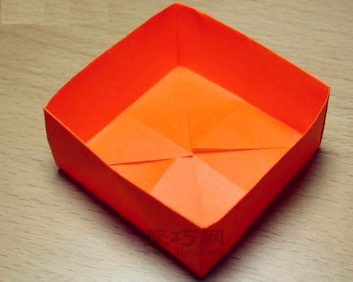 如何用长方形纸折纸盒子 小物件收纳盒折纸