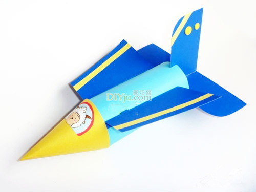 卷纸筒废物利用diy客机 纸筒手工改造飞机教程