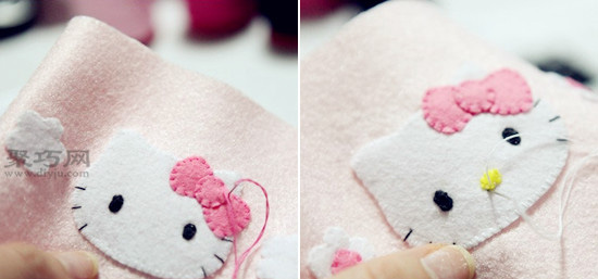 Hello Kitty卡通笔袋DIY教程