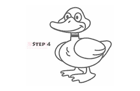 儿童简笔画鸭子的画法 教你如何画鸭子简笔画