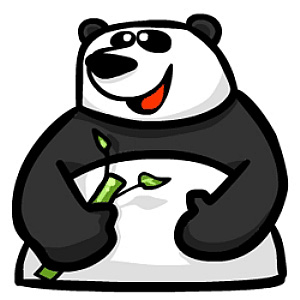 大熊猫简笔画第1步