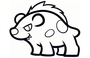 儿童简笔画鬣狗的画法 教你如何画鬣狗简笔画