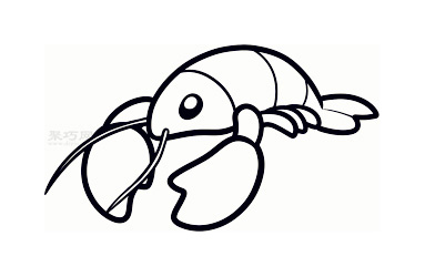 儿童简笔画龙虾的画法 教你如何画龙虾简笔画