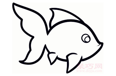 儿童简笔画金鱼的画法 教你如何画金鱼简笔画