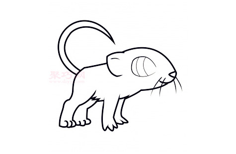 儿童简笔画老鼠的画法 教你如何画老鼠简笔画