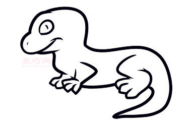 儿童简笔画蜥蜴的画法 教你如何画蜥蜴简笔画