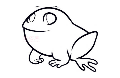 小青蛙简笔画第6步