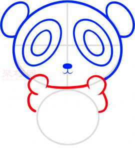 熊猫简笔画第4步