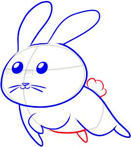 小兔子简笔画第5步