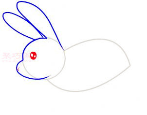 兔子简笔画第4步