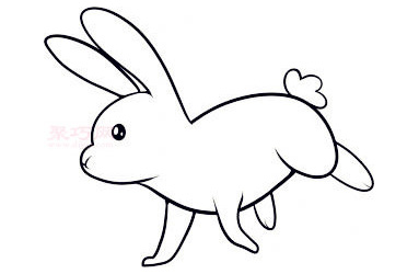 幼儿简笔画兔子的画法 教你怎样画兔子简笔画