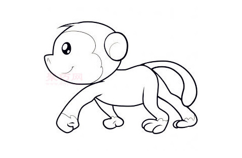 儿童简笔画小猴子的画法 教你如何画小猴子简笔画