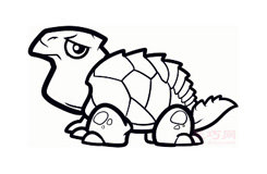 儿童简笔画海龟的画法 教你如何画海龟简笔画