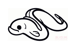 幼儿简笔画鳗鱼的画法 教你如何画鳗鱼简笔画