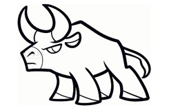 儿童简笔画公牛的画法 教你怎么画公牛简笔画