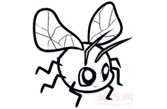 简笔画飞虫的画法 教你怎么画飞虫简笔画