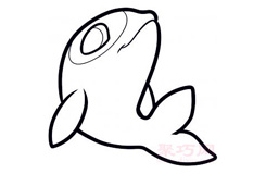 儿童简笔画虎鲸的画法 教你如何画虎鲸简笔画