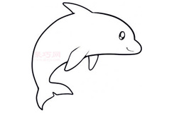 儿童简笔画海豚的画法 教你如何画海豚简笔画