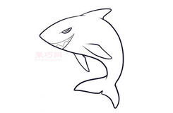 幼儿简笔画鲨鱼的画法 教你怎样画鲨鱼简笔画