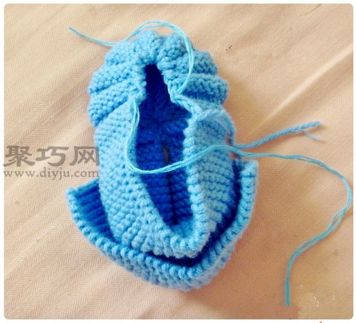 棒针宝宝鞋编织方法教你用毛线怎样织宝宝鞋