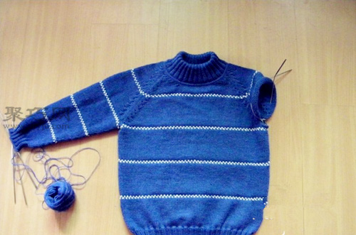 男孩毛衣编织图解教程教你如何手工编织男孩毛衣