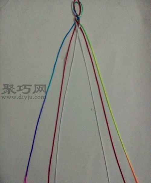 3根线简单编织手链教程