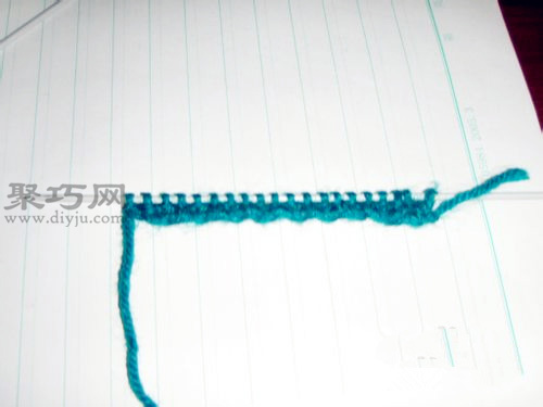 单元宝针围巾的织法