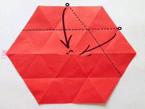 正六边形的折法图解图片