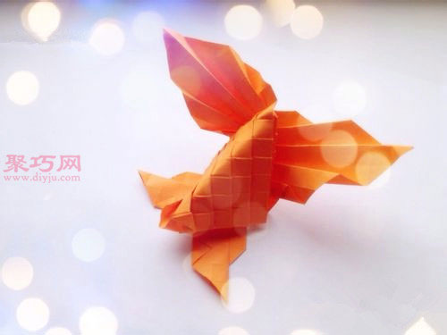 金鱼的折法图解 教你如何手工折纸金鱼